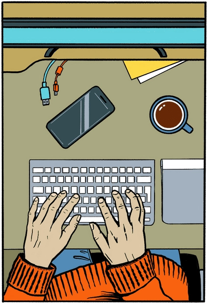 Hands on the work